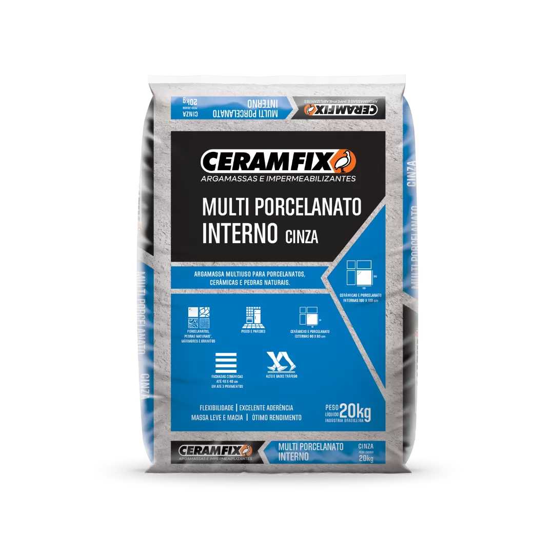 Argamassa Porcelanato Interno - 20 kg